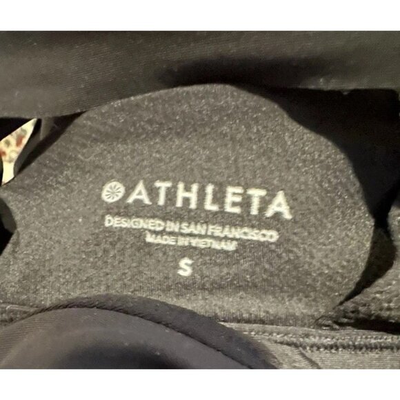 Athleta Rally Up Racerback Tank Top Black Sleeveless Athletic Athleisure Size S - Picture 3 of 3